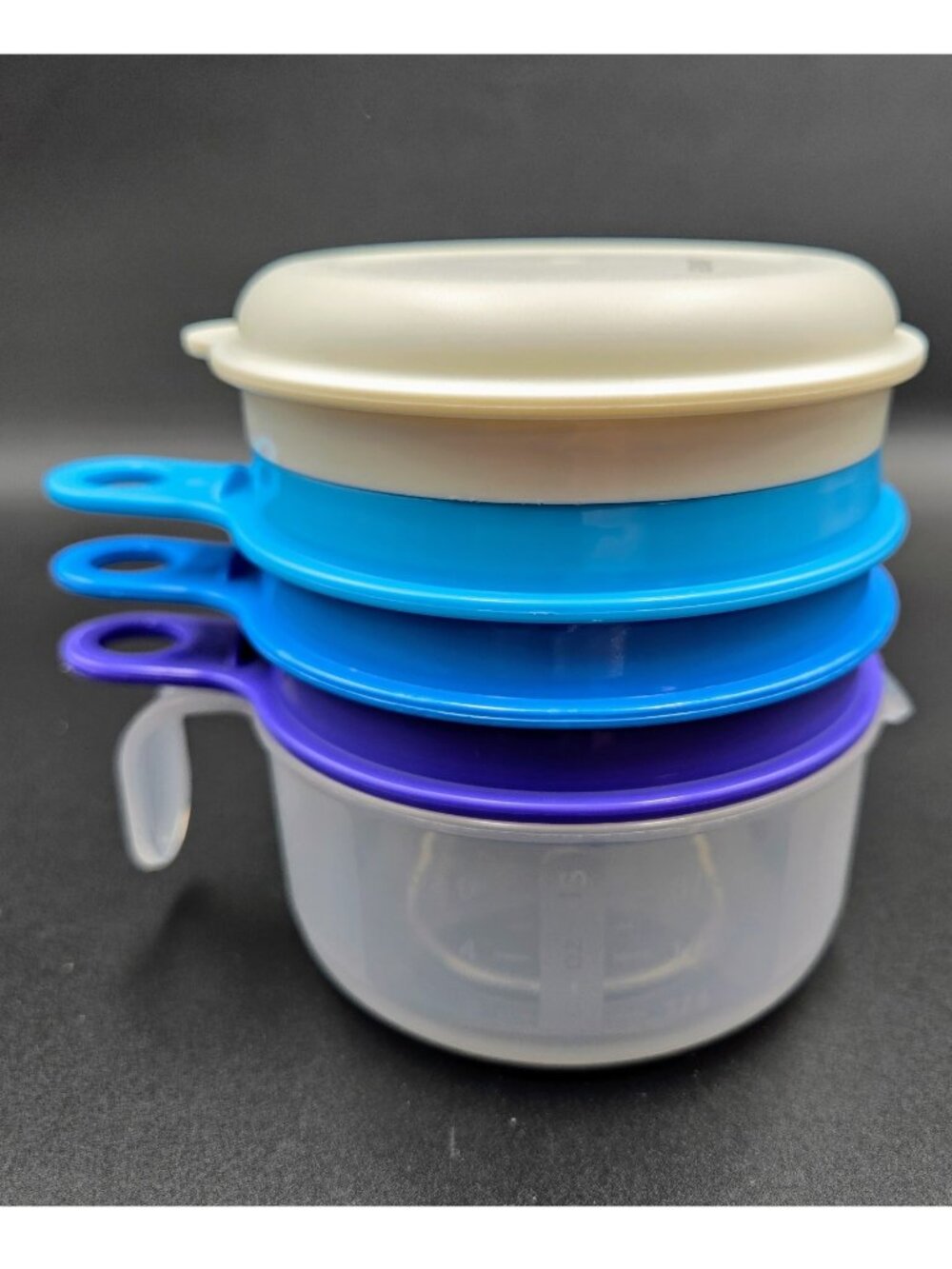 Tupperware Cooks Maid Set Grater Egg Separator Juicer Blue And White Read